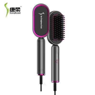 Electric Hair Straightener Comb PTC Heater Ceramic Ionic Hair Straightener Brush