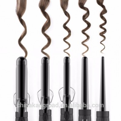 Fashion Hair Curling Wand with Ceramic Interchangeable Barrels